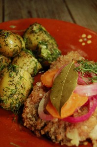 stekt inlagd strömming