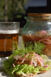 stekt inlagd strömming